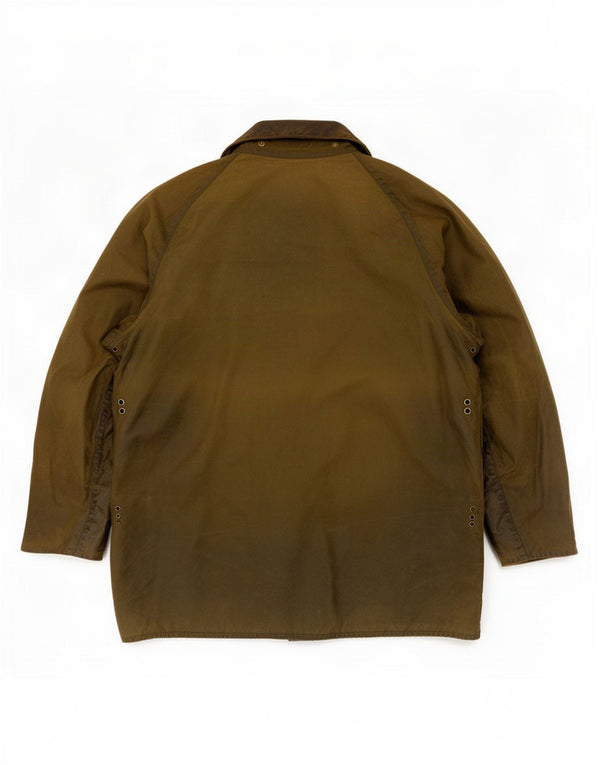 Jaqueta masculina Barbour Beaufort de algodão encerado Reino Unido 42 grande cáqui