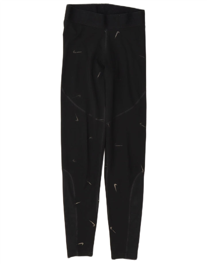 Leggings Nike Feminino UK 10 Pequeno Poliéster Preto
