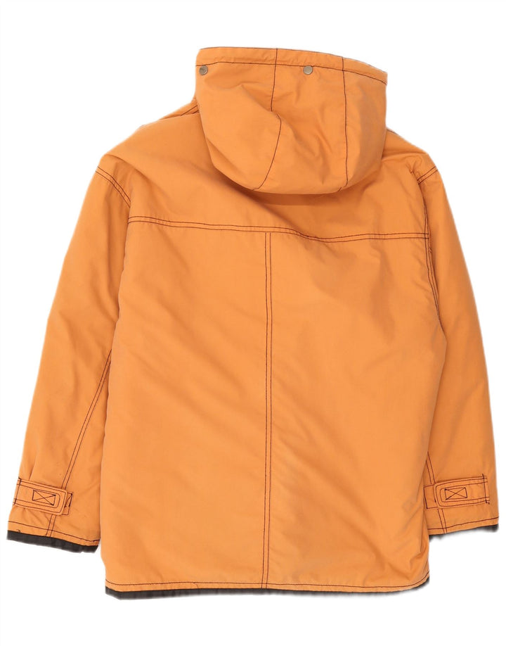 Vintage Mens Hooded Windbreaker Jacket UK 40 Large Orange