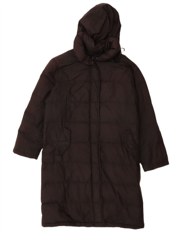 CIESSE PIUMINI Polstret frakke med hætte til kvinder IT 42 Medium Black Polyester