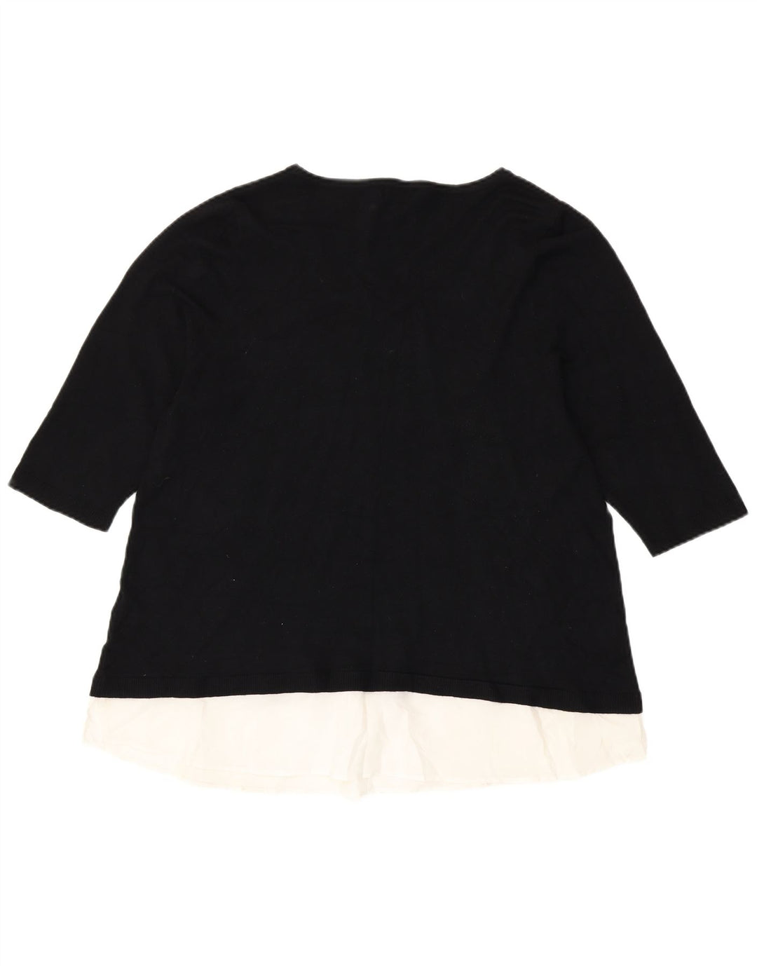 Marks & Spencer Womens Autograph Blouse Top UK 14 Medium Black Colourblock