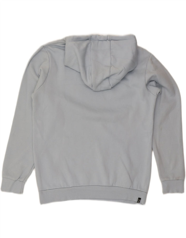 Hummel Mens Graphic Hoodie Jumper Medium Blue Cotton