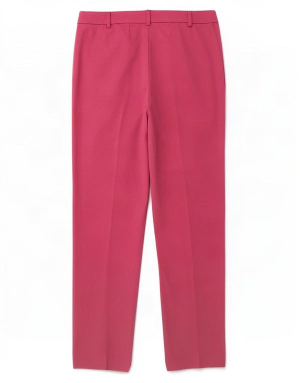 Marks & Spencer Womens Slim Suit Trousers UK 12 Medium W31 L27 Pink