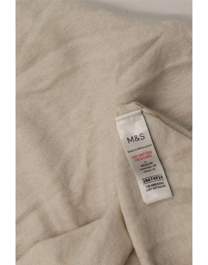 Marks & Spencer Kortærmet sweatshirt til kvinder UK 14 Medium Beige