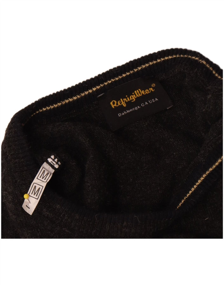 Maglione maglione girocollo da donna Refrigiwear UK 14 Grigio medio
