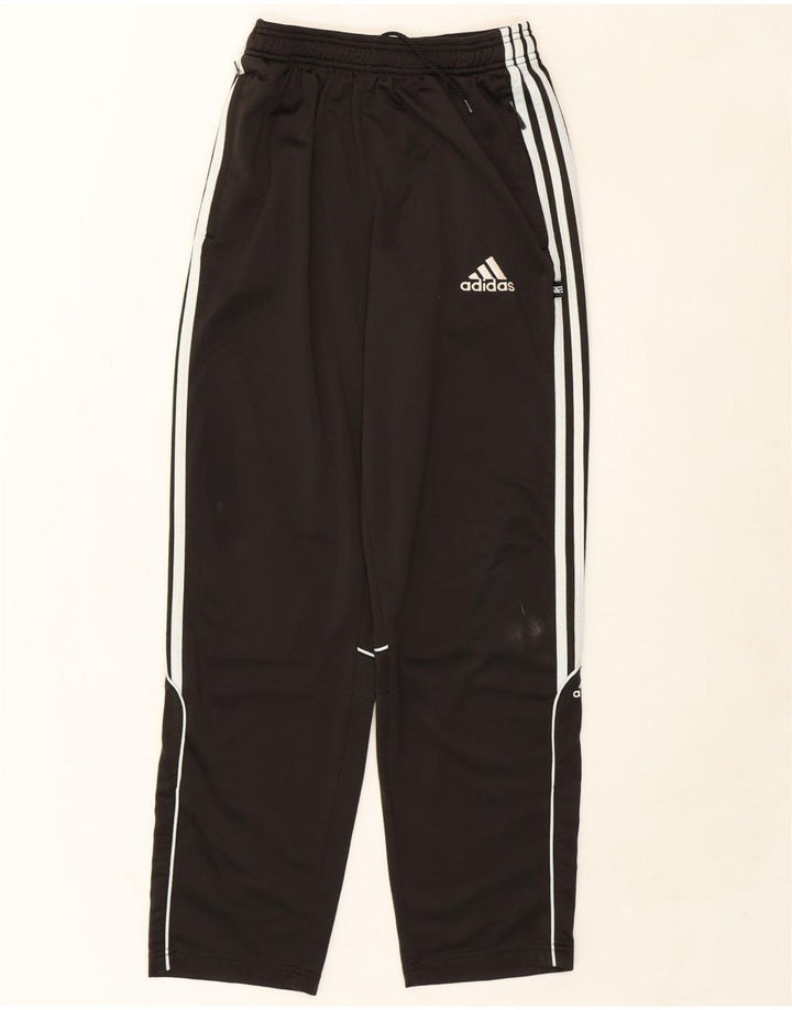 ADIDAS Boys Tracksuit Trousers 15-16 Years  Black Polyester Vintage Adidas and Second-Hand Adidas from Messina Hembry 