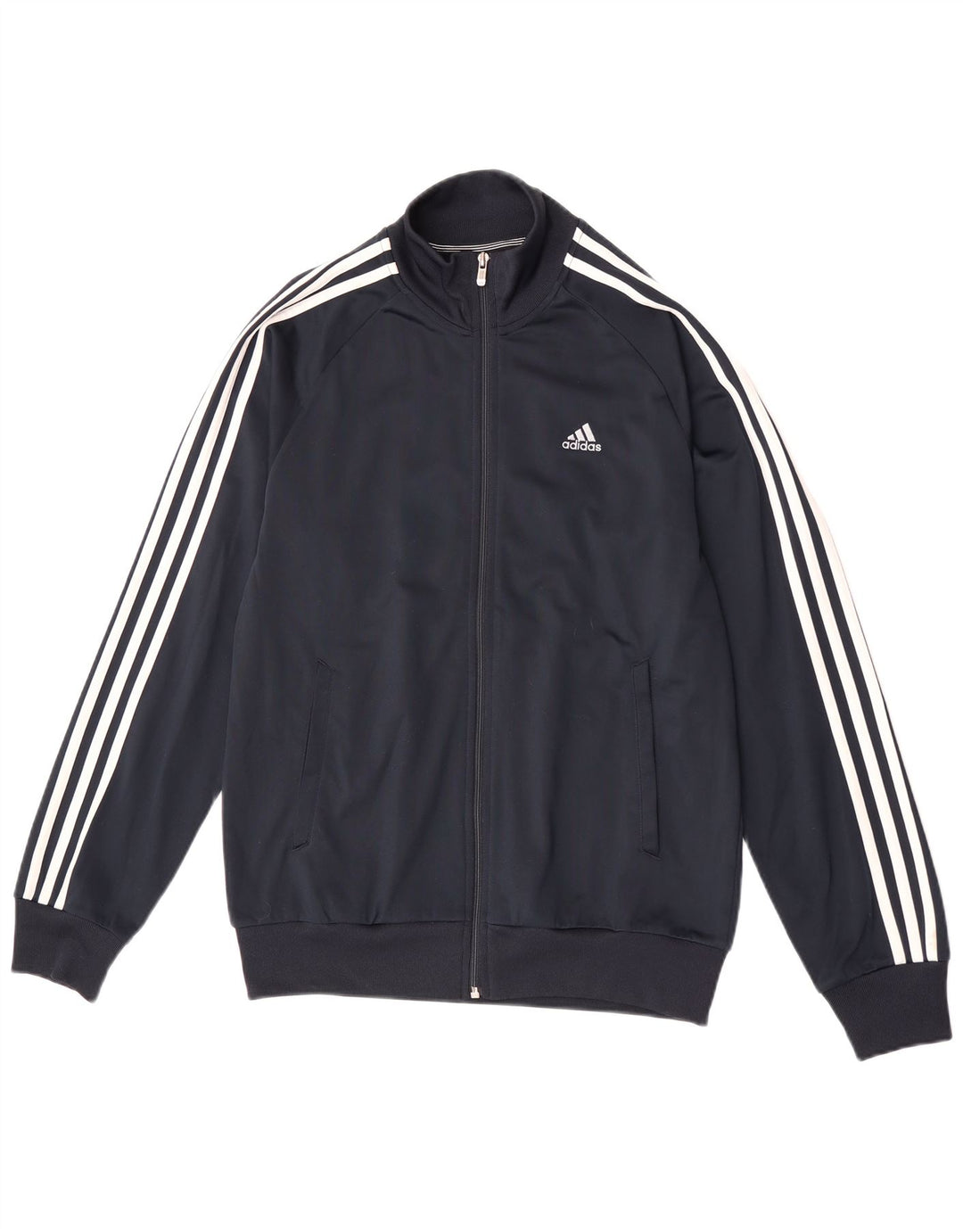 Adidas Mens Clima 365 Tracksuit Top Jaqueta Pequena Azul Marinho Poliéster
