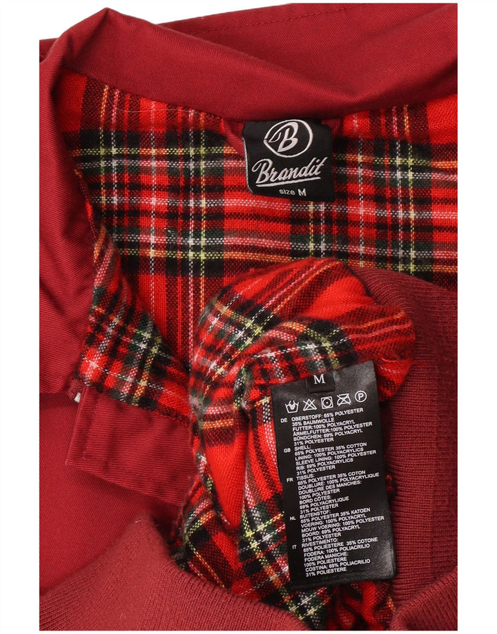 Brandit Mens Bomber Jacket UK 38 Medium Red Polyester