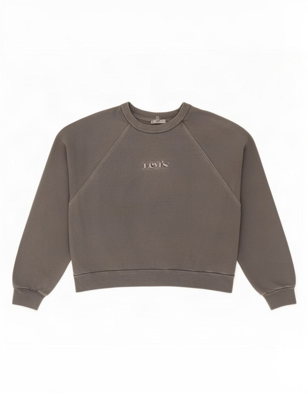 Pulover pentru femei Levi's Crop Graphic Oversized Pulover UK 14 Medium Gri