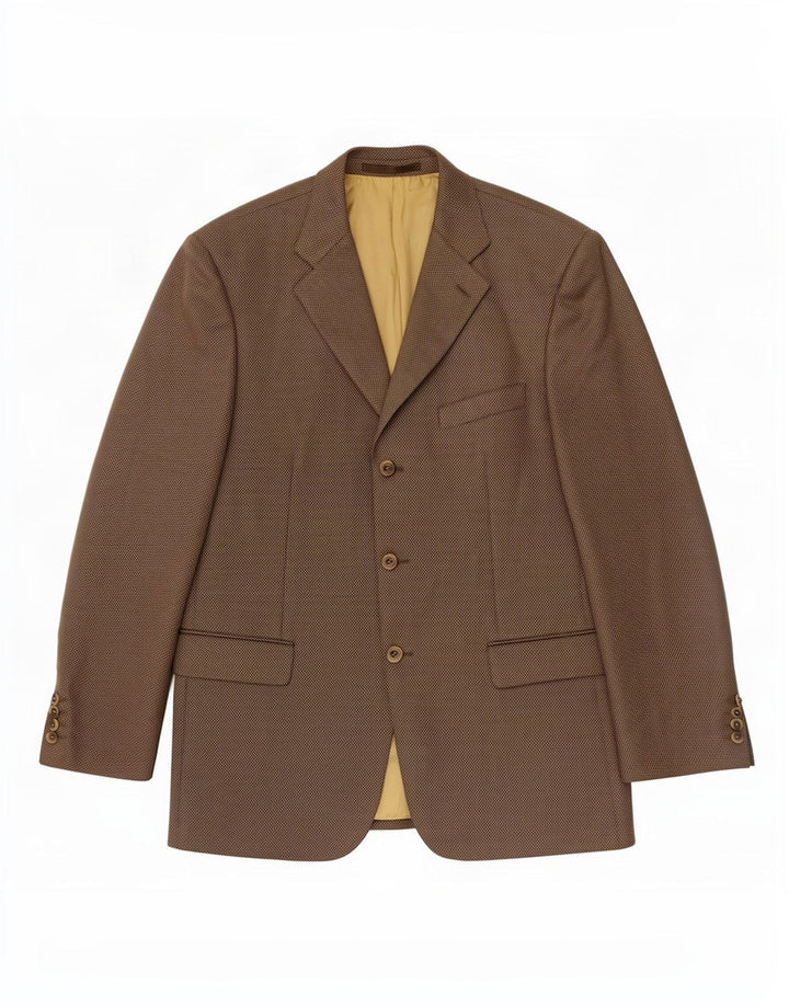Blazer pentru bărbați Douglas cu 3 nasturi UK 42 XL Lână maro
