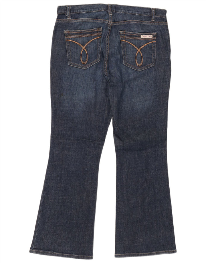 CALVIN KLEIN Womens Bootcut Jeans US 10 Medium W32 L28 Blue Cotton