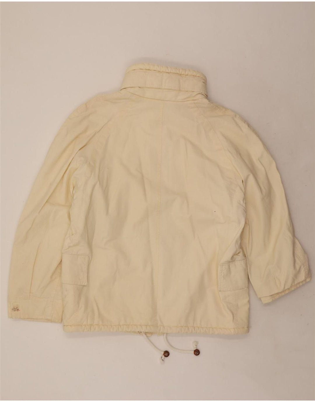 Ocean Star Mens Hooded Utility Jacket IT 54 2XL Off White Cotton