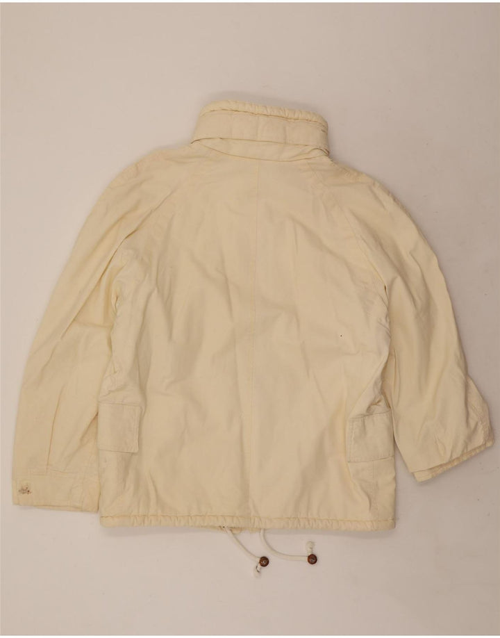 Ocean Star Mens Hooded Utility Jacket IT 54 2XL Off White Cotton
