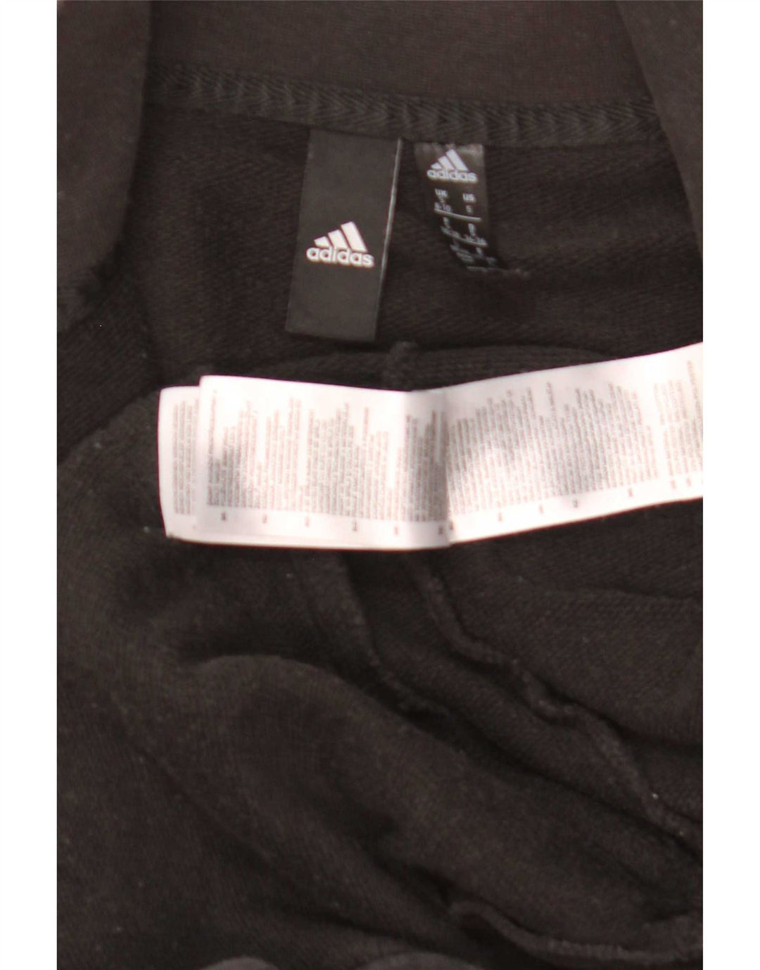 Adidas Womens Tracksuit Top Jacket UK 8/10 Small Black Cotton