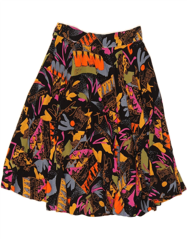 VINTAGE Womens Abstract Pattern A-Line Skirt W25 XS Multicoloured Vintage Vintage and Second-Hand Vintage from Messina Hembry 
