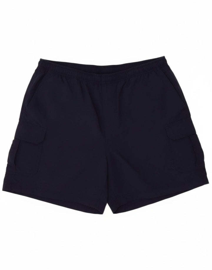 L.L.BEAN Mens Sport Shorts Medium Navy Blue Nylon