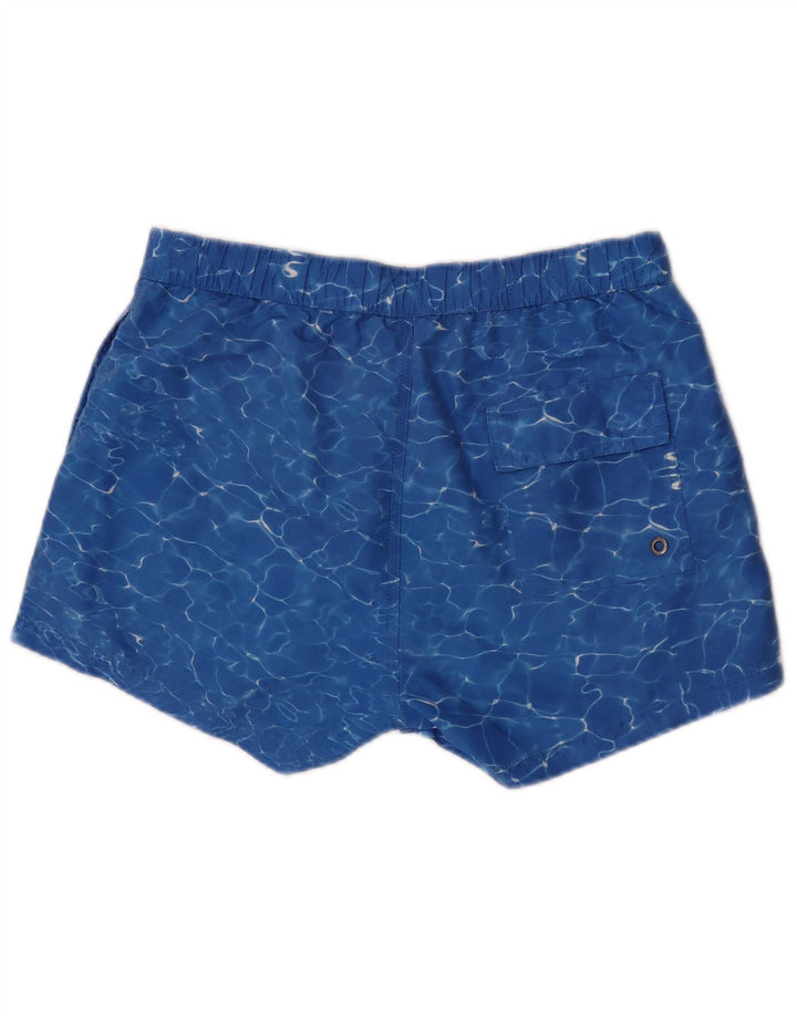 Bedste firma badeshorts til mænd Medium Blue Tie Dye Polyester