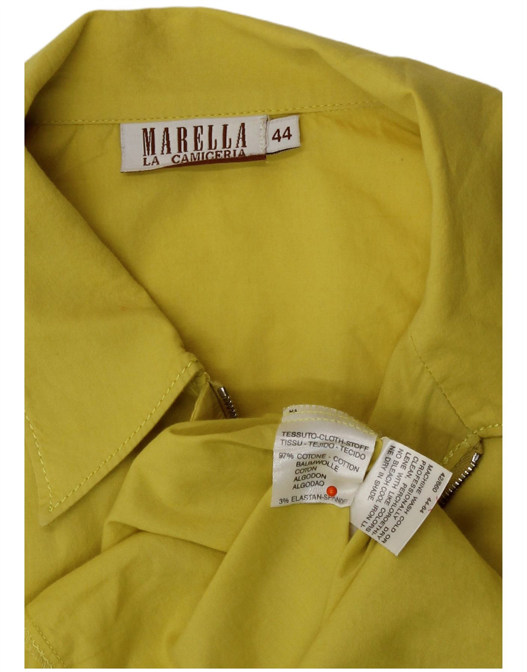 Marella Dameskjorte IT 44 Medium Gul Bomuld