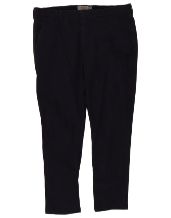 Marks & Spencer Pantalon Chino Skinny Homme W34 L27 Bleu Marine Coton