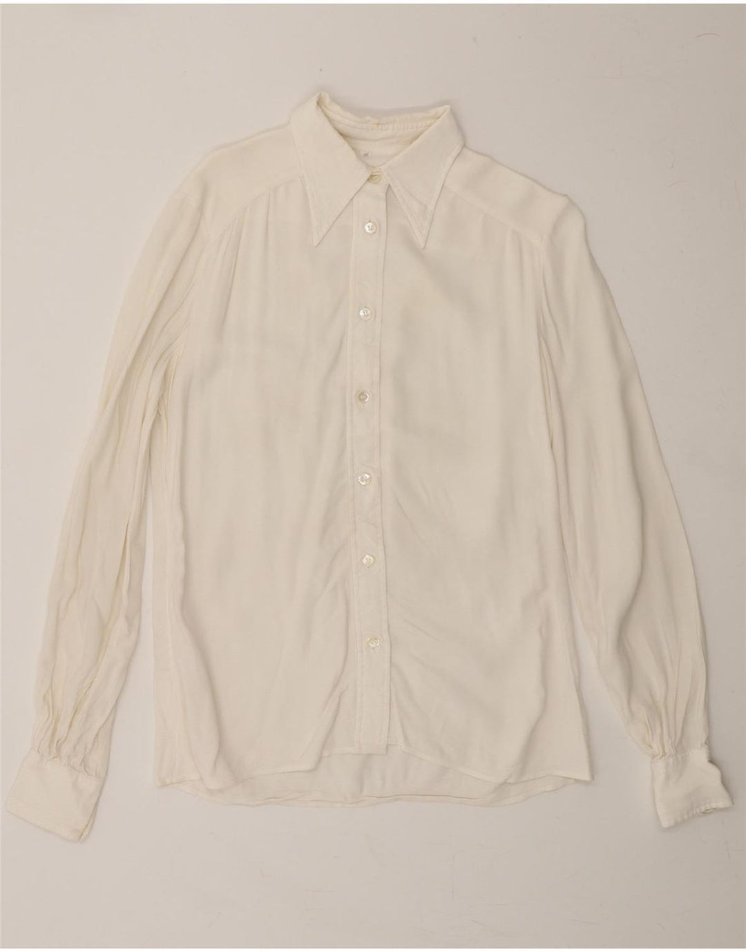 VINTAGE Womens Shirt IT 48 XL White Vintage Vintage and Second-Hand Vintage from Messina Hembry 
