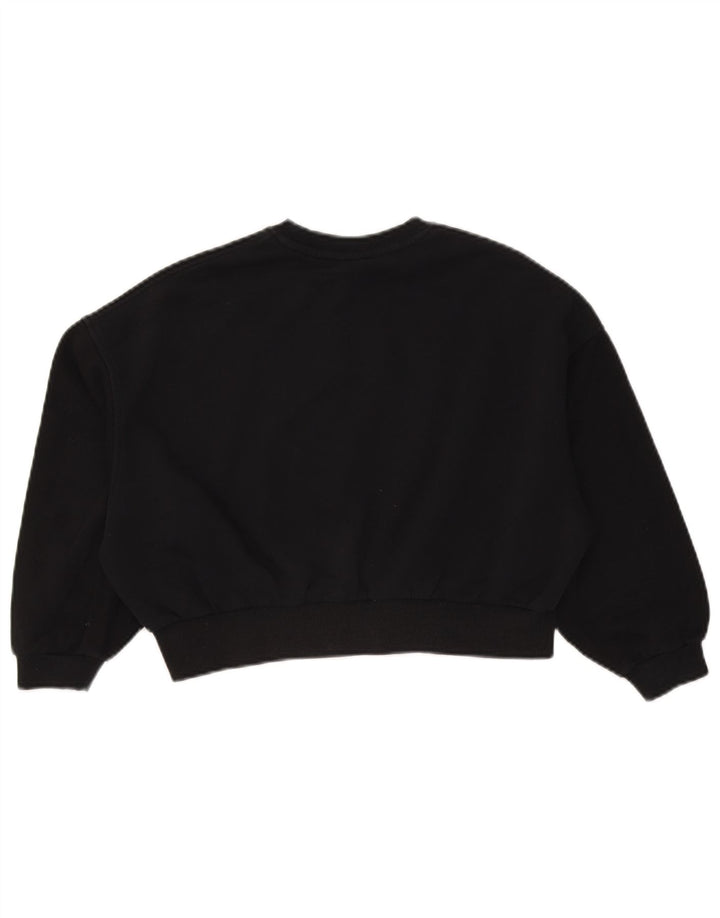 Nike Girls Oversized Crop Sweatshirt Jumper 10-11 år Medium Sort