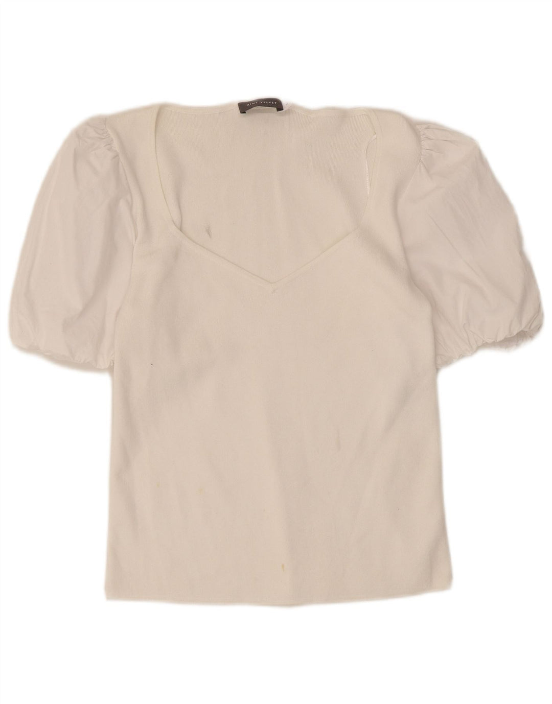 MINT VELVET Womens Blouse Top UK 12 Medium White Modal