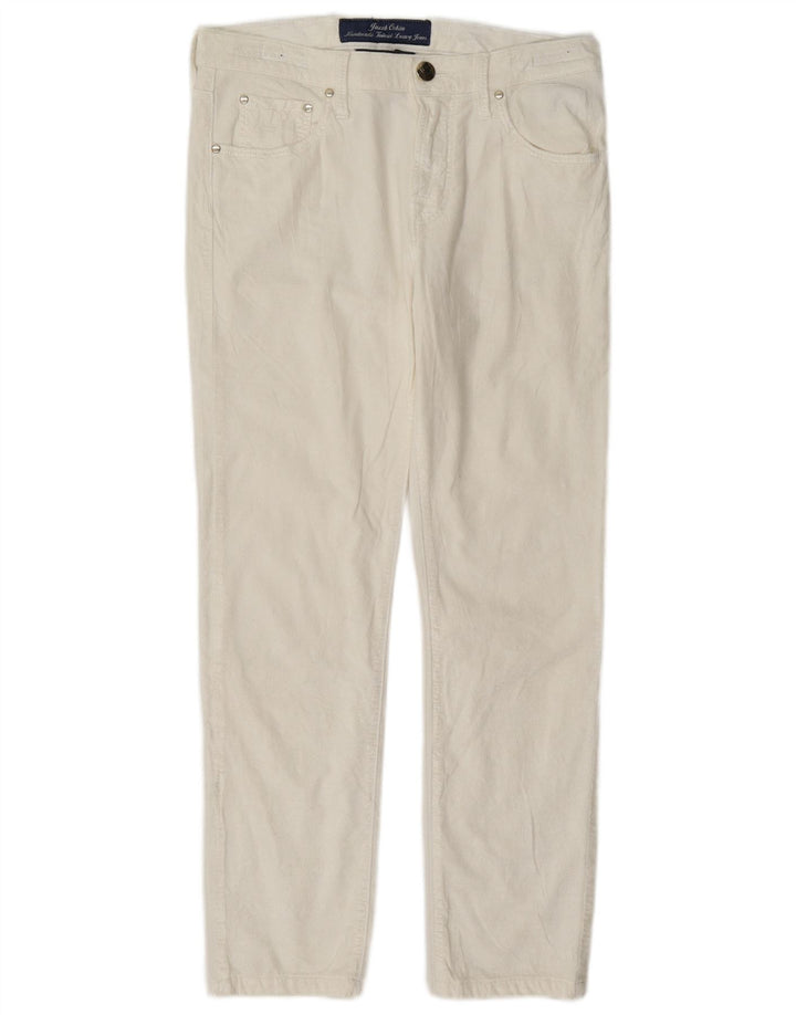 Jacob Cohen Womens Slim Casual Trousers W27 L26 White