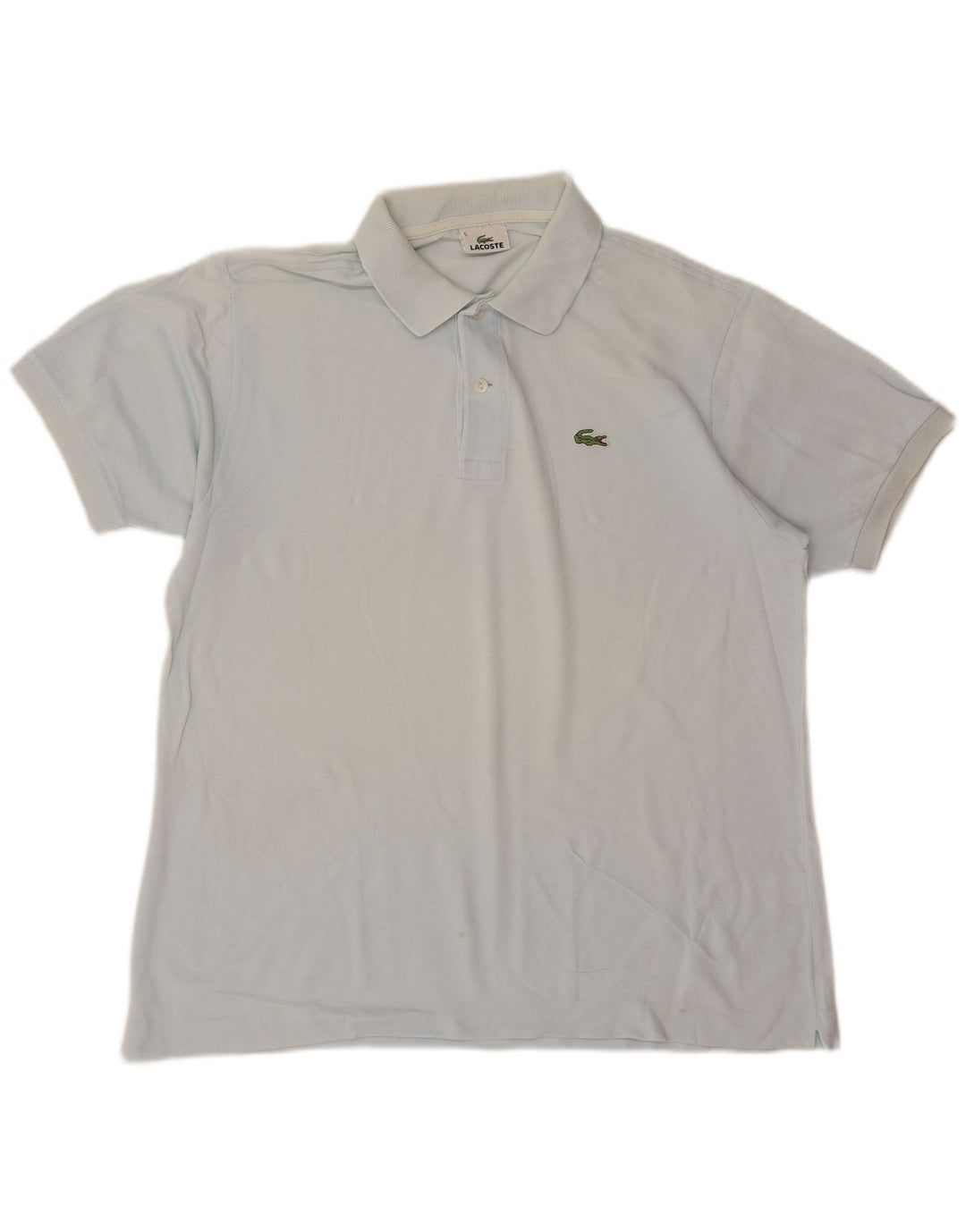 Lacoste Mens Polo Shirt Size 5 Large Blue Cotton