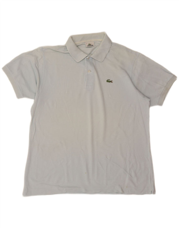 Lacoste Mens Polo Shirt Size 5 Large Blue Cotton