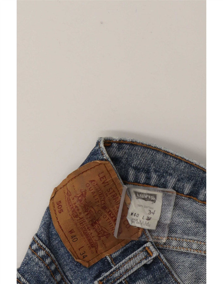 Levi's Herre 505 Straight Jeans W40 L26 Blå Bomuld