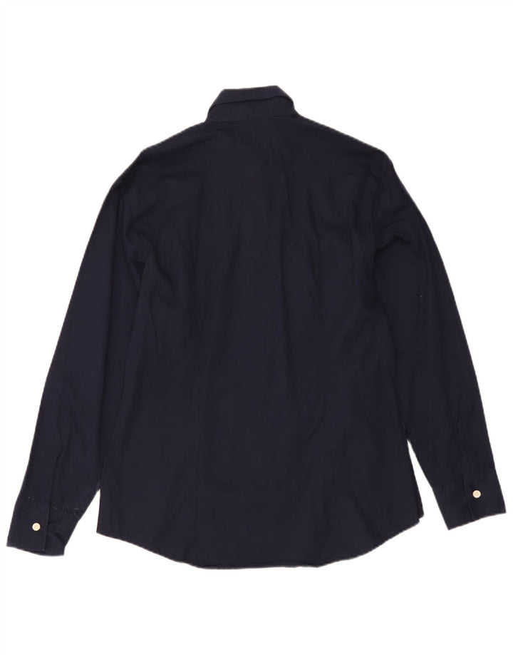 Carrera Womens Shirt UK 14 Medium Navy Blue