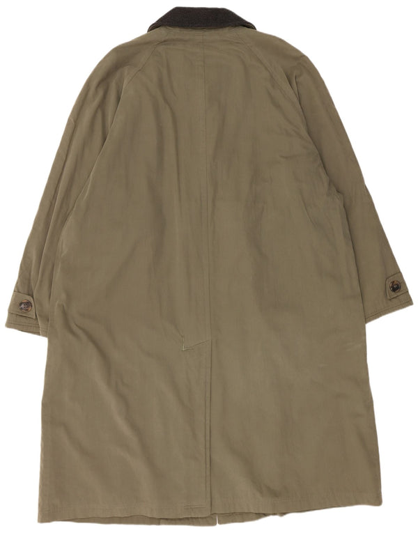 Hugo Boss Pardessus Femme EU 54 2XL Kaki Coton