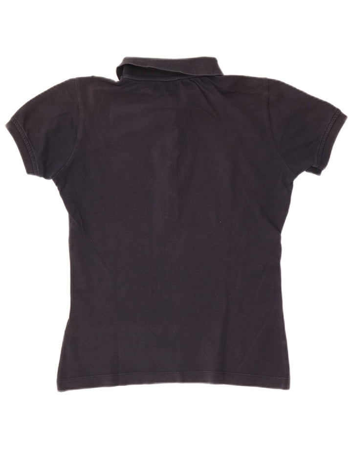 North Sails Damen-Poloshirt UK 12 aus mittelschwarzer Baumwolle