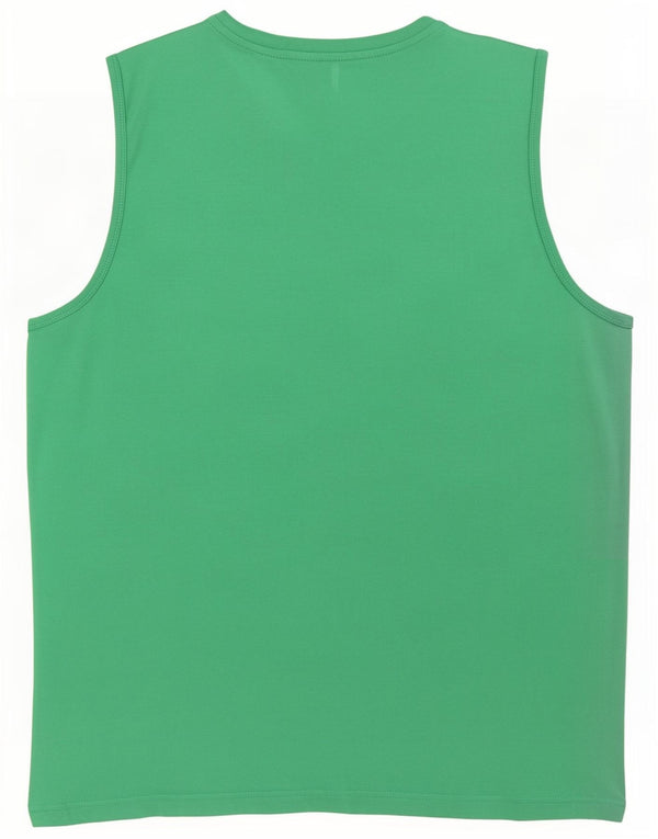 Puma Mens Graphic Vest Top Grande Verde