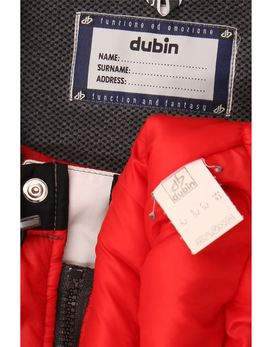 Giacca da corsa grafica da uomo Dubin IT 52 XL Poliestere color block rosso