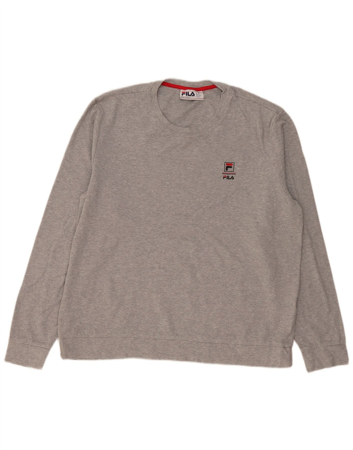 Hanorac pentru bărbați Fila Jumper XL bumbac gri