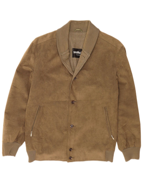 Strellson Chaqueta Bomber para Hombre UK 38 Medium Caqui Poliéster