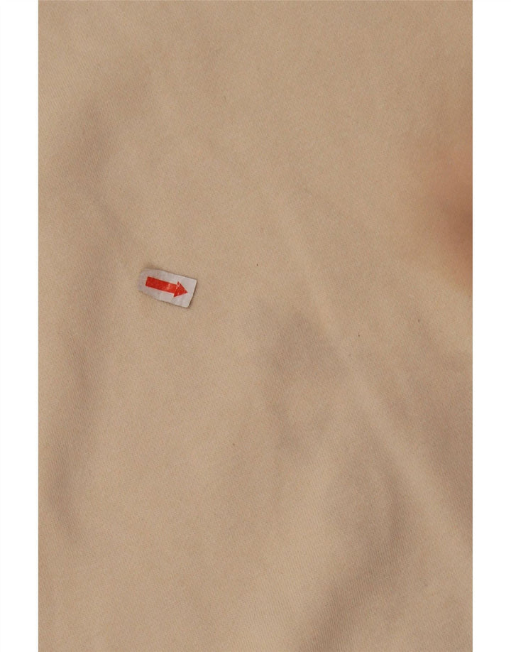 ELLESSE Womens Graphic Oversized Sweatshirt Jumper UK 10 Small Beige