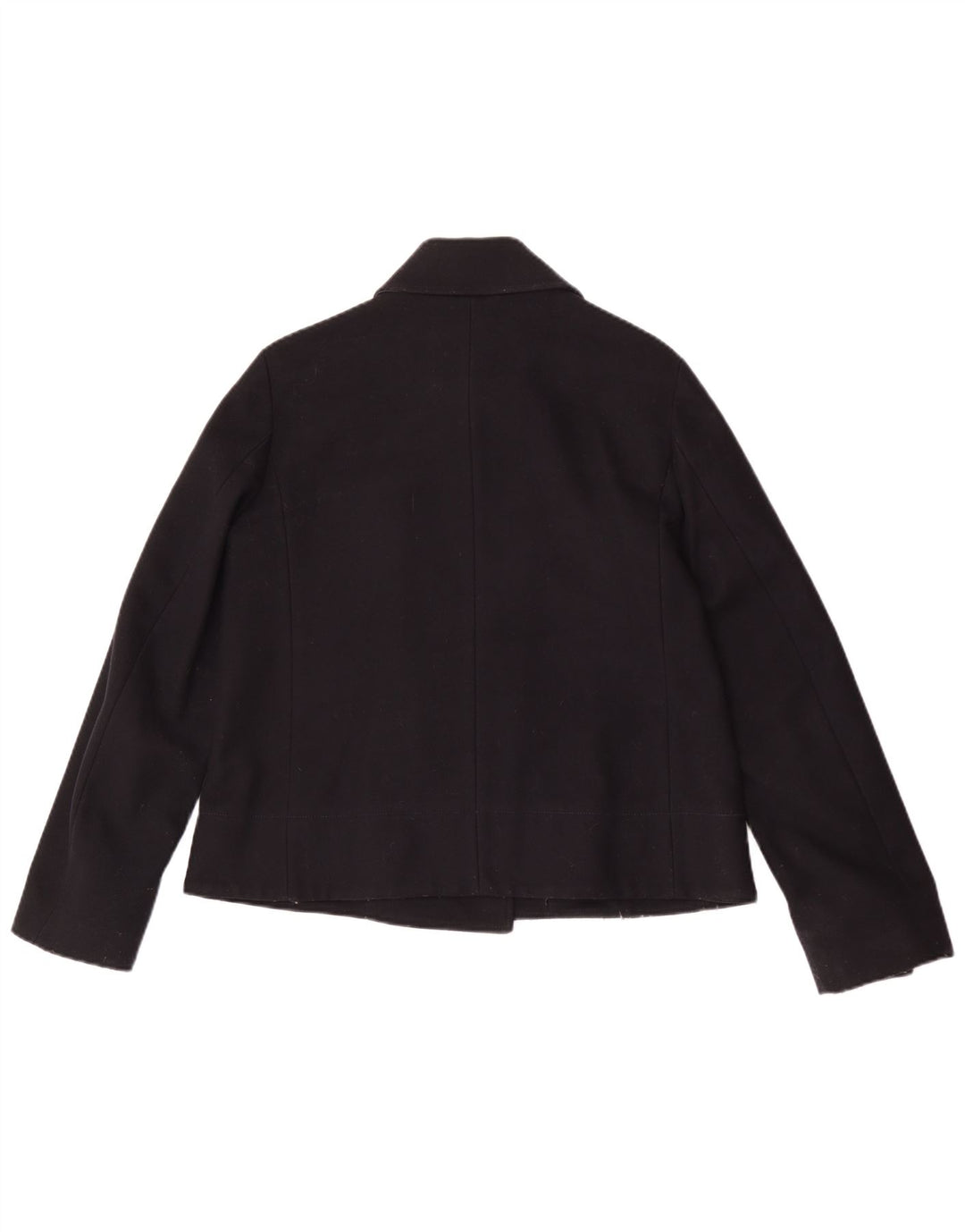 Calvin Klein Jeans Womens Oversized Pea Coat UK 10 Small Navy Blue Wool
