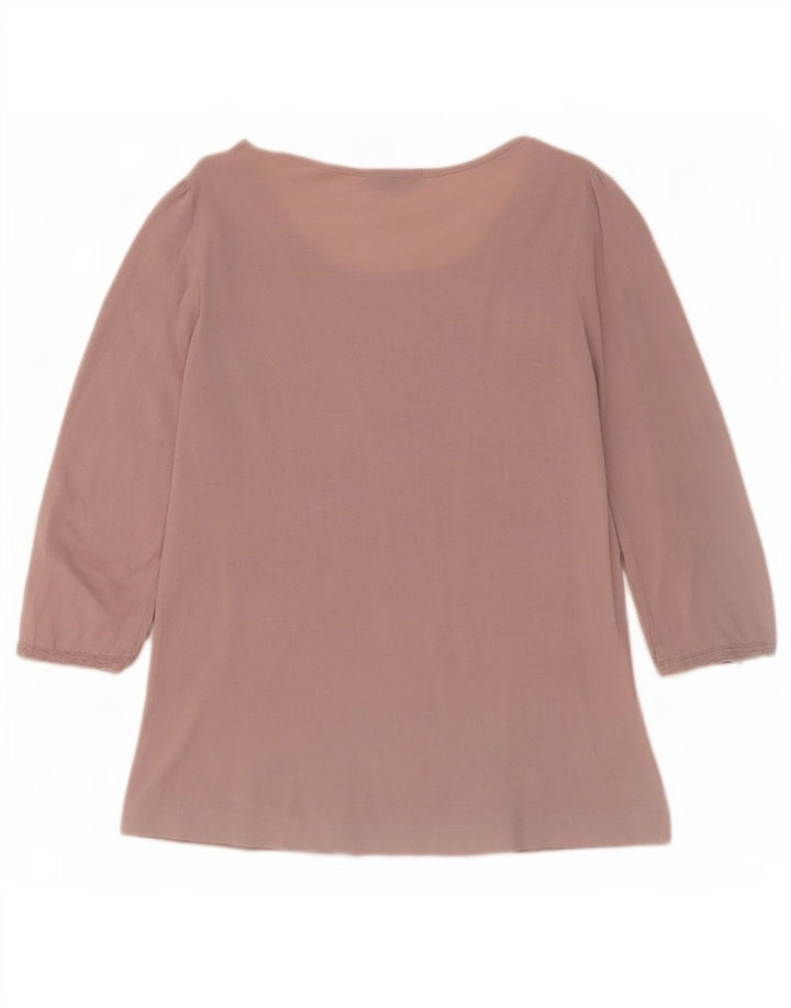 Massimo Dutti Haut à manches 3/4 pour femme Rose moyen UK 12