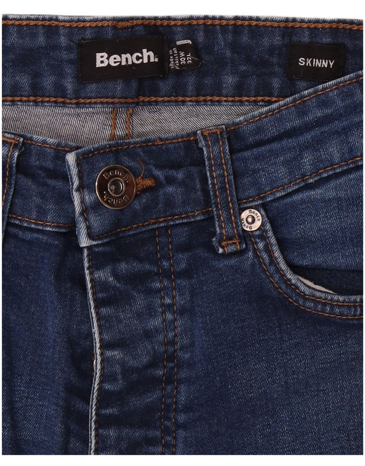 BENCH Womens Skinny Jeans W30 L32 Blue