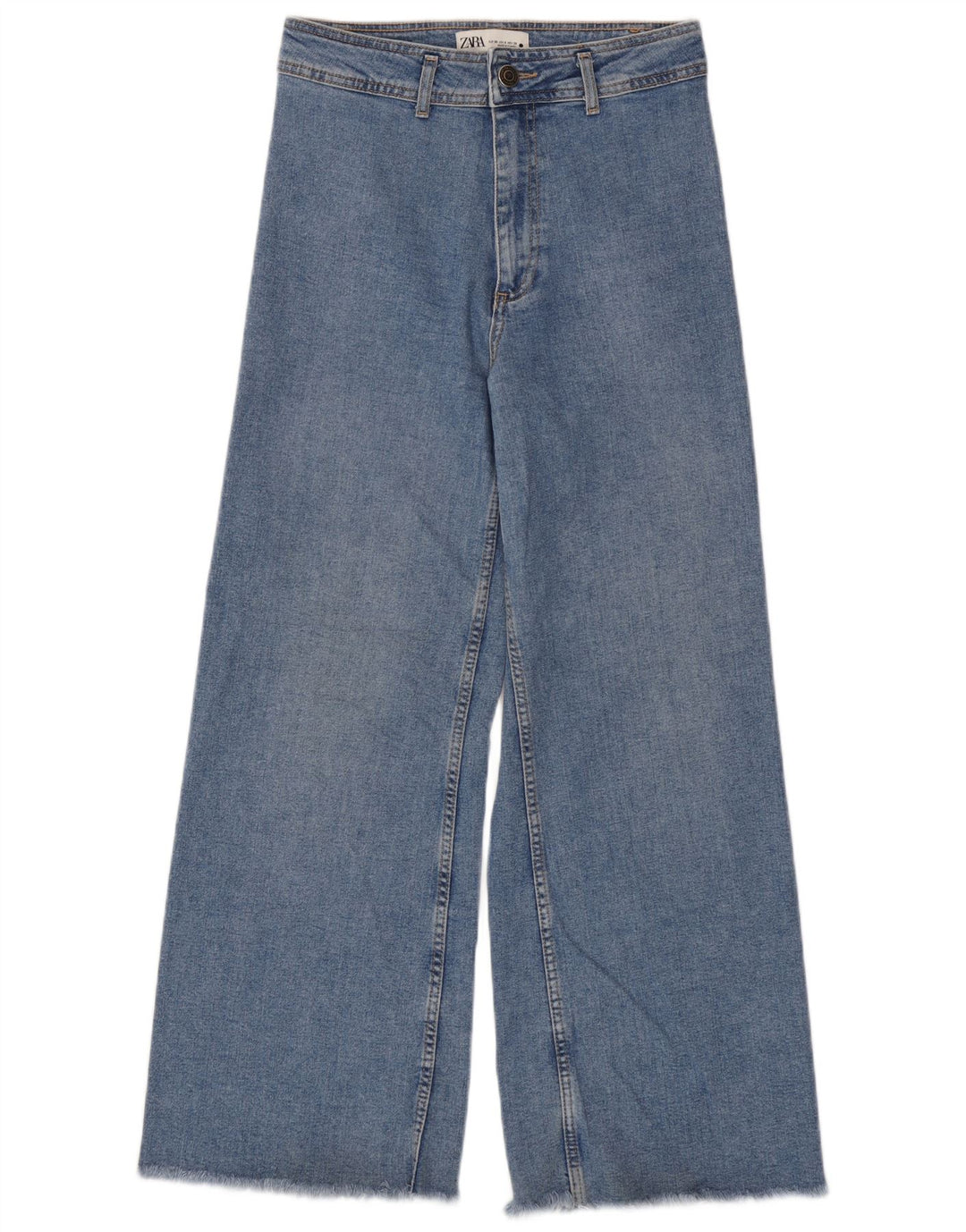 Zara Womens Wide Leg Jeans EU 38 Small W28 L29 Blue