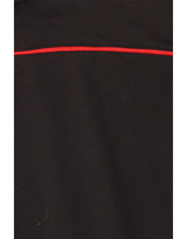 Adidas Haut de survêtement à col zippé pour homme Large Noir Colourblock