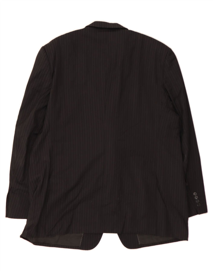 NAUTICA Mens 2 Button Blazer Jacket UK 40 Large Black Pinstripe New Wool Vintage Nautica and Second-Hand Nautica from Messina Hembry 