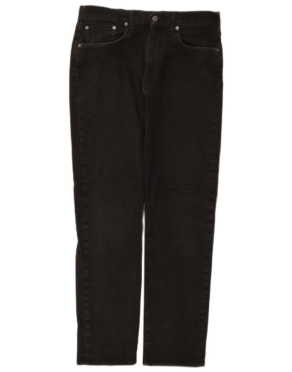 Levi's Herre 502 tilspidsede jeans W32 L32 sort bomuld