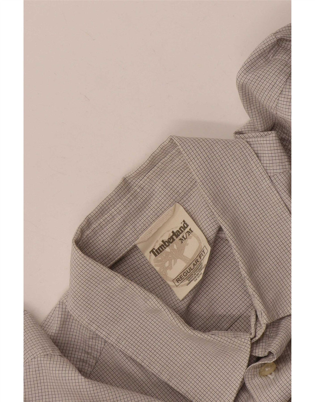 Camicia Timberland da uomo vestibilità regolare a quadri grigio medio
