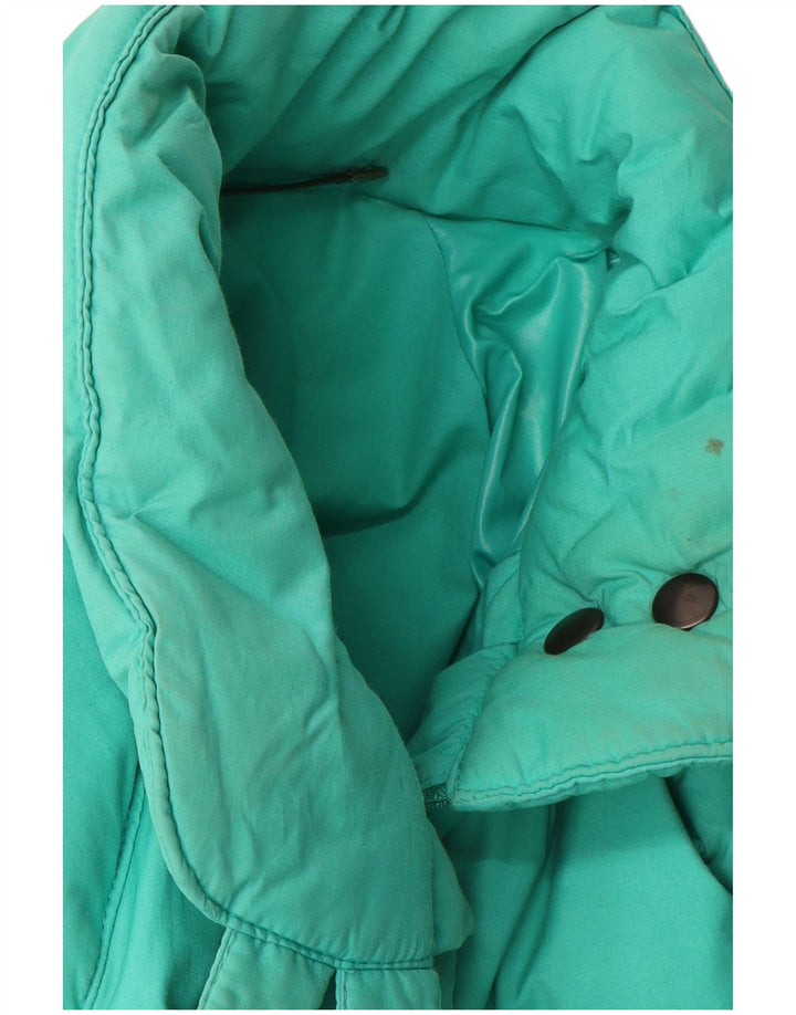 Vintage Womens Oversized Padded Jacket IT 46 Large Green Polyamide