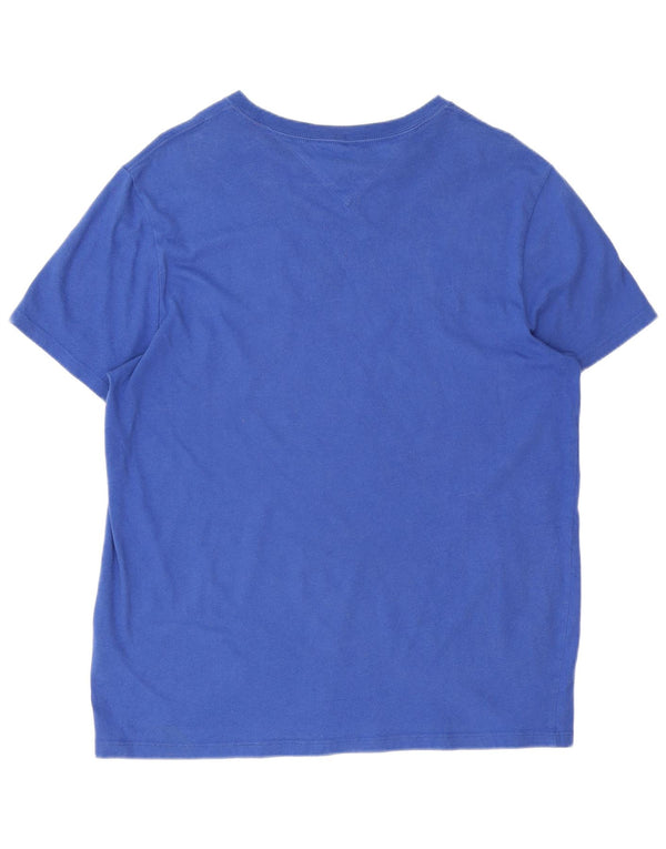Tommy Hilfiger Mens Regular Graphic T-Shirt Top Small Blue Cotton