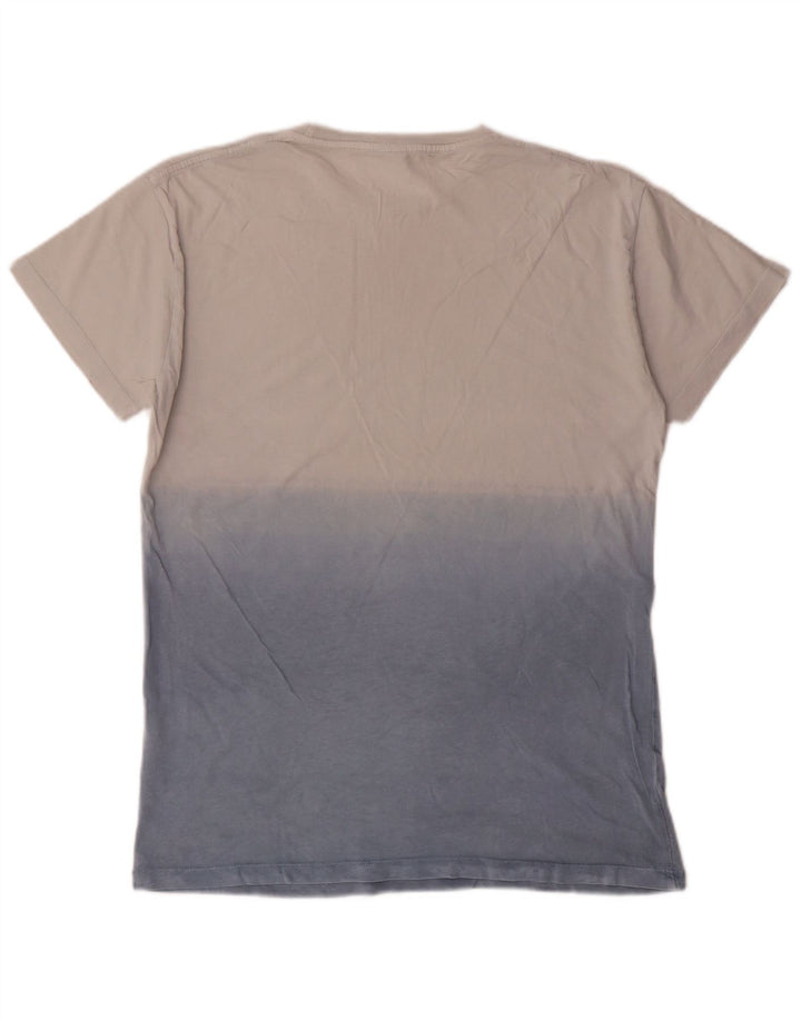 NORTH SAILS Mens Graphic T-Shirt Top Medium Grey Colourblock Cotton