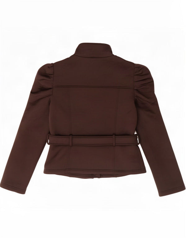 Zara Mujer Cazadora Bomber ES 40 XL Poliéster Negro